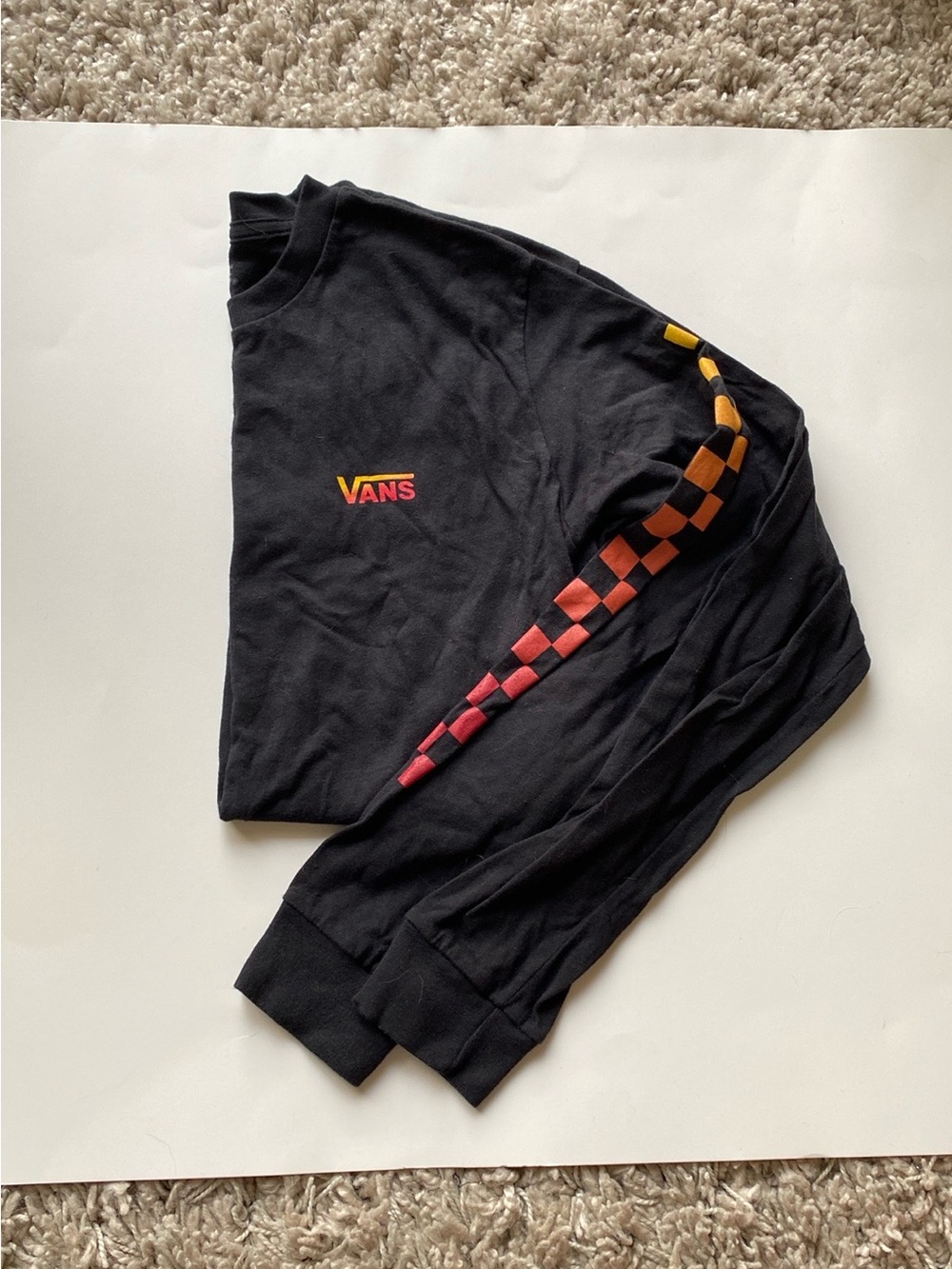 Boys VANS long sleeve t shirt